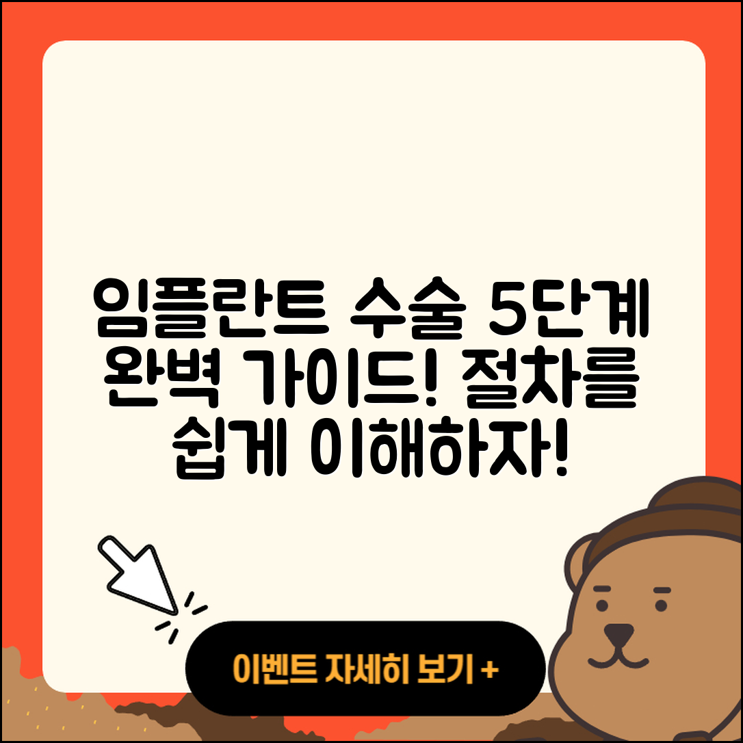 임플란트 수술 절차 완벽 이해를 위한 5단계